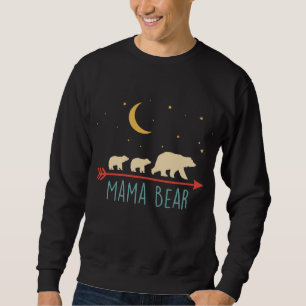 Sweatshirt Ours Mama rétro avec 2 Cubes