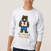 Sweatshirt Ours Minimum Funky Office Pun Art (Devant)