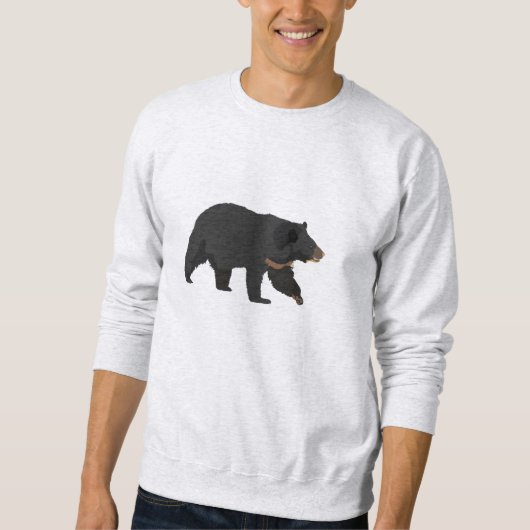 Sweatshirt Ours noir asiatique (Devant)
