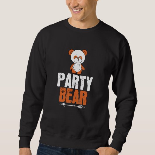 Sweatshirt Ours - Ours de fête (Devant)