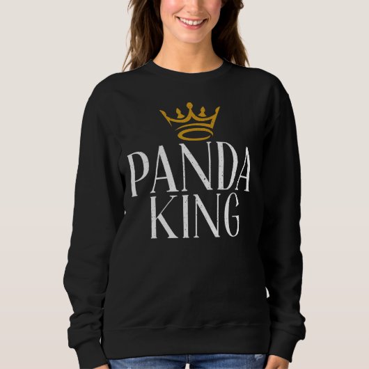 Sweatshirt Ours Panda King Panda (Devant)