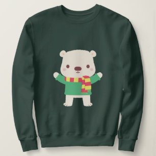 Sweatshirt Ours polaire de Noël mignon