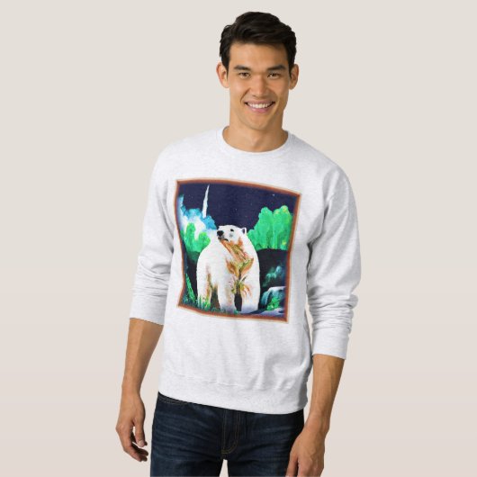 Sweatshirt Ours polaire en pleine nature. Commandez dès maint (Devant entier)