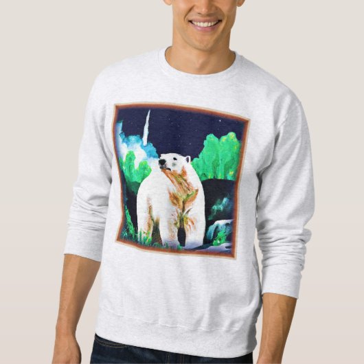 Sweatshirt Ours polaire en pleine nature. Commandez dès maint (Devant)