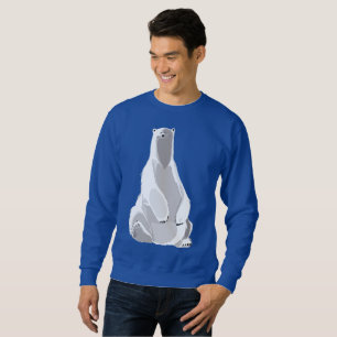 Sweatshirt Ours Polaire Relâché - Art Minimaliste