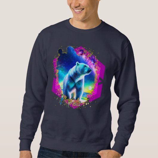 Sweatshirt Ours stellaire Abstrait (Devant)