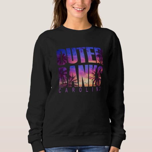 Sweatshirt Outer Banks Carolina Summer Vacation Matching Fami (Devant)