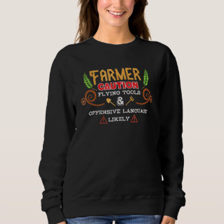 Sweatshirt Outil de vol Tee - shirt agricole Langue offensive