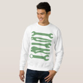 Sweatshirt Outils - vert d'armée (Devant entier)