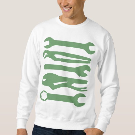 Sweatshirt Outils - vert d'armée (Devant)