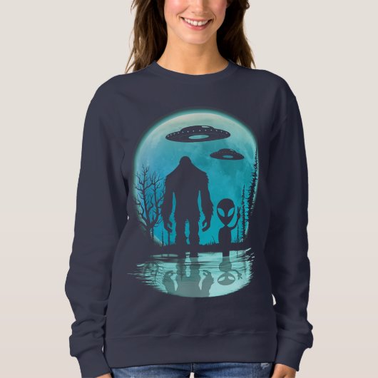 Sweatshirt OVNI Alien Bigfoot (Devant)
