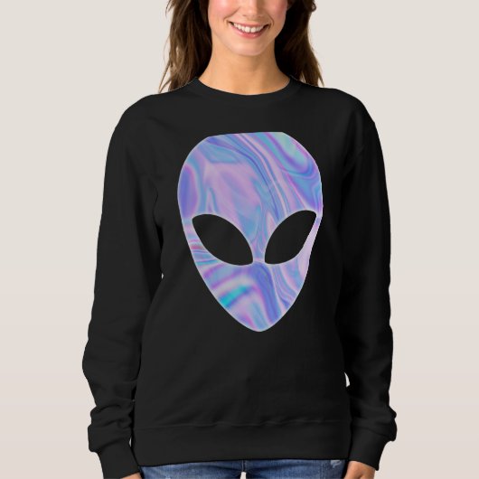 Sweatshirt OVNI couleur tête Alien (Devant)