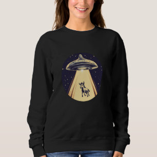 Sweatshirt OVNI drôle qui téléporte un âne pour un amateur de
