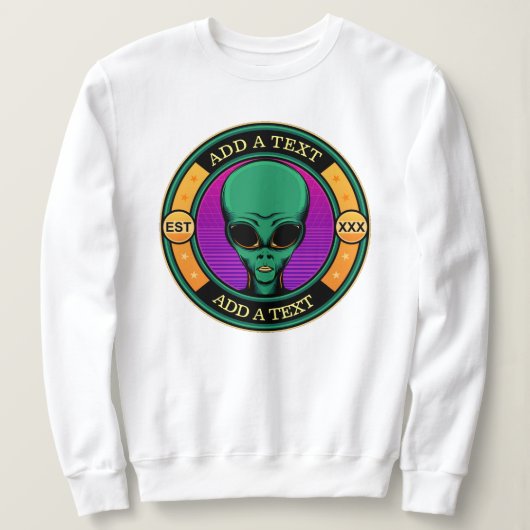 Sweatshirt OVNI extraterrestre (Design devant)