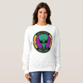 Sweatshirt OVNI extraterrestre (Devant entier)