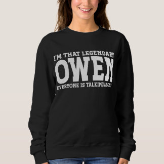 Sweatshirt Owen Nom personnel Funny Owen