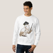 Sweatshirt Owl as Teacher with Pointer (Devant entier)