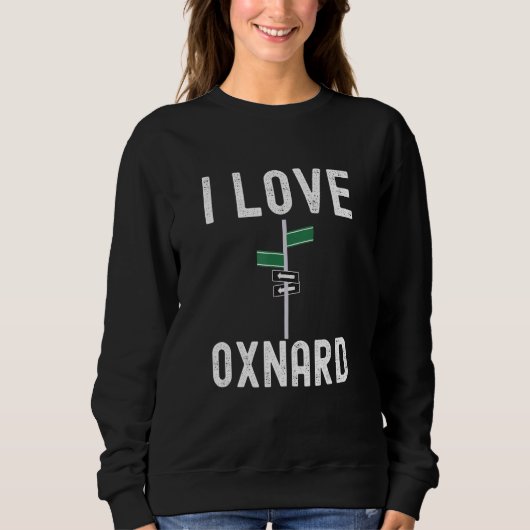 Sweatshirt Oxnard I Love Oxnard (Devant)