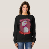 Sweatshirt Oy avec le caniche T- (Devant entier)
