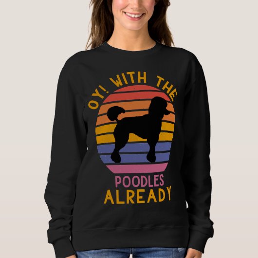 Sweatshirt Oy avec les canicules déjà (Devant)