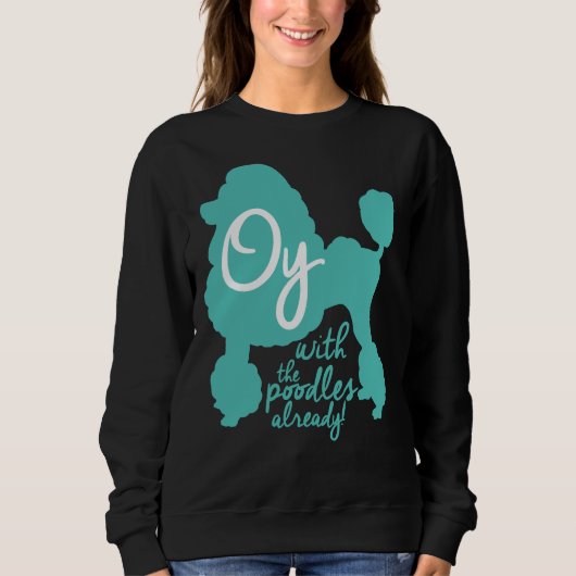 Sweatshirt Oy avec les canicules déjà ! (Devant)