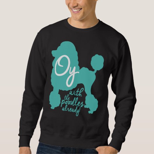 Sweatshirt Oy avec les canicules déjà ! (Devant)