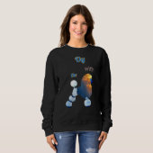 Sweatshirt Oy Avec Les Nuages De Poodle (Devant entier)