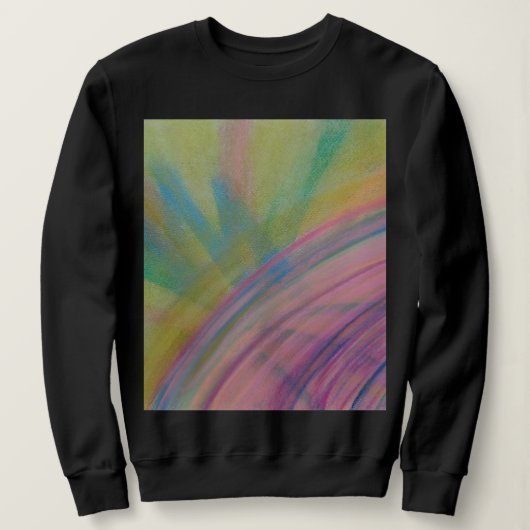 Sweatshirt P9 Art Abstrait Coloré Unique (Design devant)