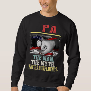 Sweatshirt Pa The Man Myth Mauvaise Influence Vintage America