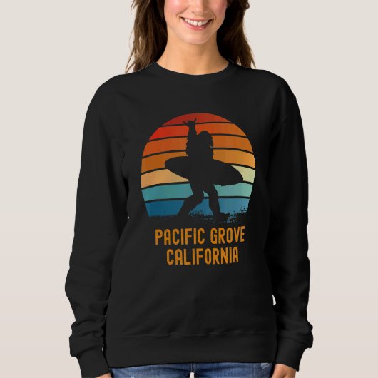 Sweatshirt Pacific Grove California Sasquatch (Devant)