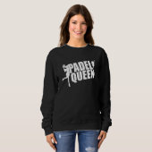 Sweatshirt Padel Paddle Tennis Queen Princess Backhand Racket (Devant entier)