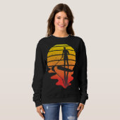 Sweatshirt Pagaie arrière Sunset SUP (Devant entier)