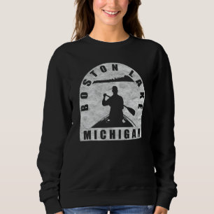 Sweatshirt Pagaie sur le lac Boston Michigan