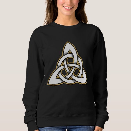 Sweatshirt Pagen Triquetra Symbol Celtic Trinity Knot (Devant)