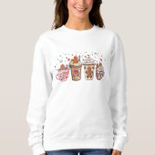 Sweatshirt Pain d'épices Chaud cacao Noël Vacances Boissons (Devant)