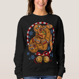 Sweatshirt Pain d'épices Cookies Noël Drôle Combattant Poids