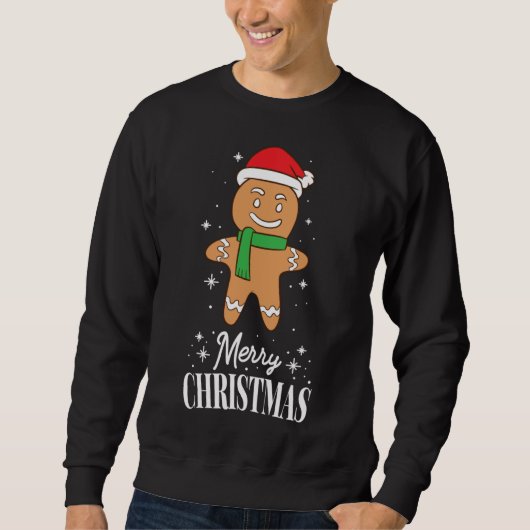 Sweatshirt pain d'épices de Noël (Devant)