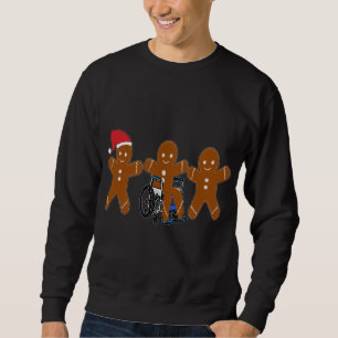 Sweatshirt Pain d'épices de Noël, Fauteuil roulant