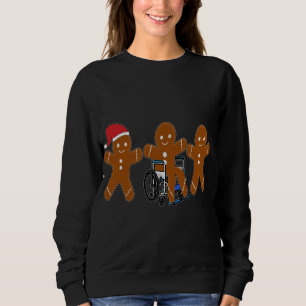 Sweatshirt Pain d'épices de Noël, Fauteuil roulant
