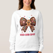 Sweatshirt Pain d'épices glacé et épicé Coquette Bow (Devant)