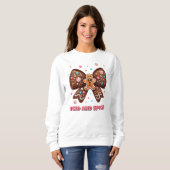 Sweatshirt Pain d'épices glacé et épicé Coquette Bow (Devant entier)