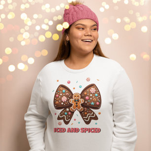 Sweatshirt Pain d'épices glacé et épicé Coquette Bow