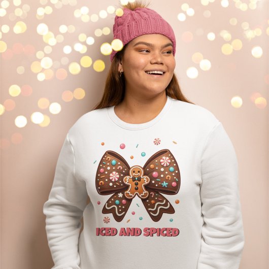 Sweatshirt Pain d'épices glacé et épicé Coquette Bow