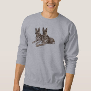 Sweatshirt Paire de chiens bergers allemands