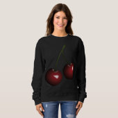 Sweatshirt Paire délicieuse de cerises Fruit Snack (Devant entier)