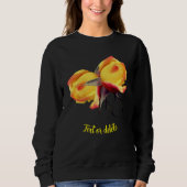 Sweatshirt Paire Fleur Rosebud Jaune Personnalisée (Devant)