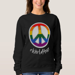 Sweatshirt Paix 2022 Paix mondiale Unité internationale Amour