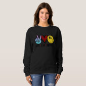 Sweatshirt Paix Amour Bonheur (Devant entier)