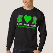 Sweatshirt Paix, Amour et Espoir (Devant)