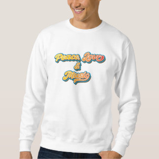 Sweatshirt Paix, amour et musique